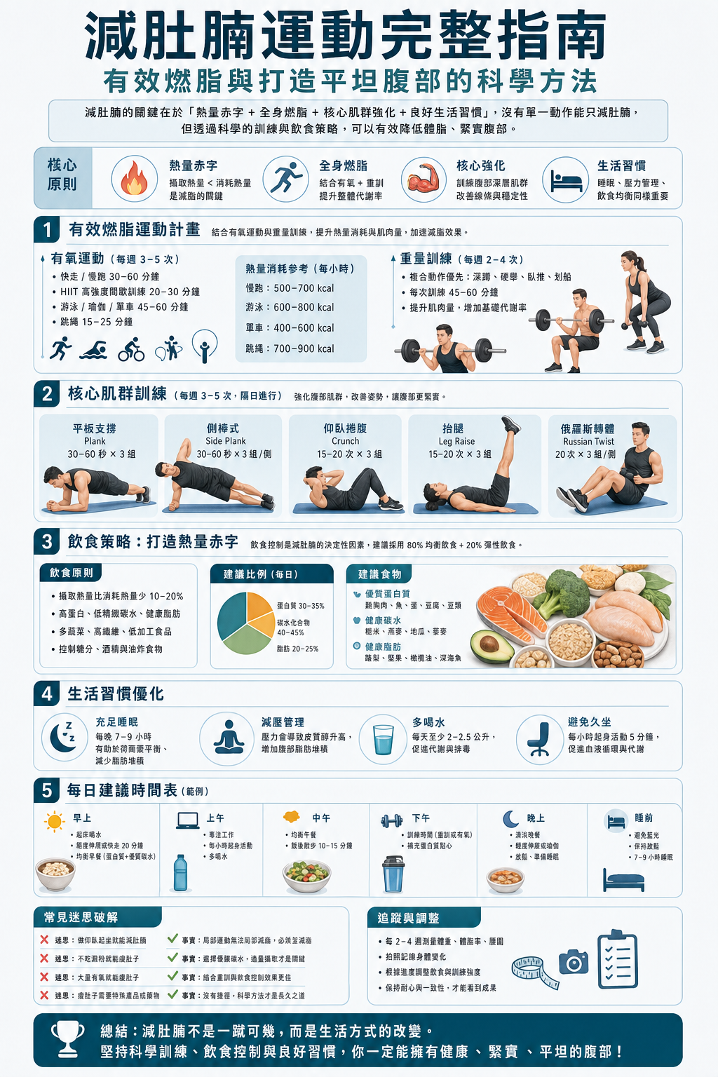 Image of 減肚腩運動完整指南：有效燃脂與打造平坦腹部的科學方法