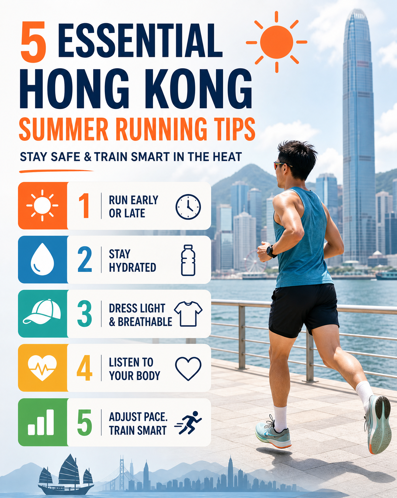 Image of 5 Essential Hong Kong Summer Running Tips: Stay Safe & Train Smart in the Heat