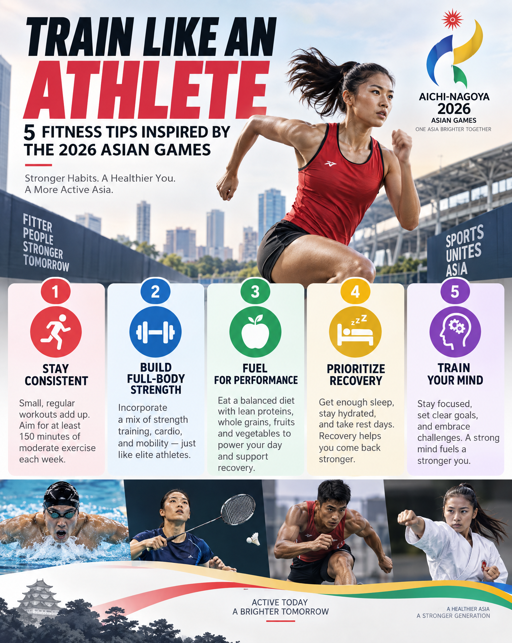 Image of Train Like an Athlete: 5 Fitness Tips Inspired by the 2026 Asian Games