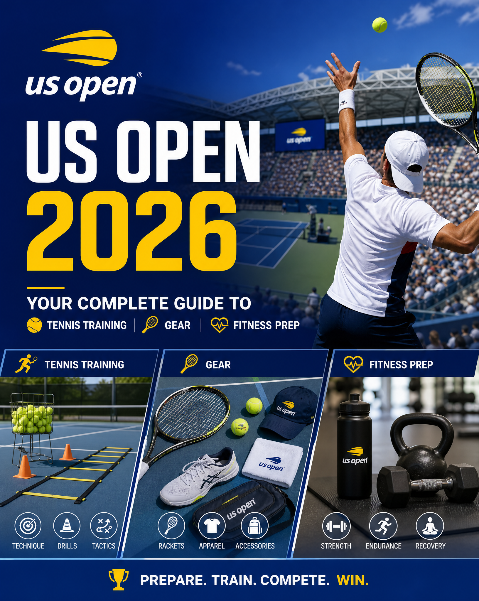Image of US Open 2026: Your Complete Guide to Tennis Training, Gear & Fitness Prep