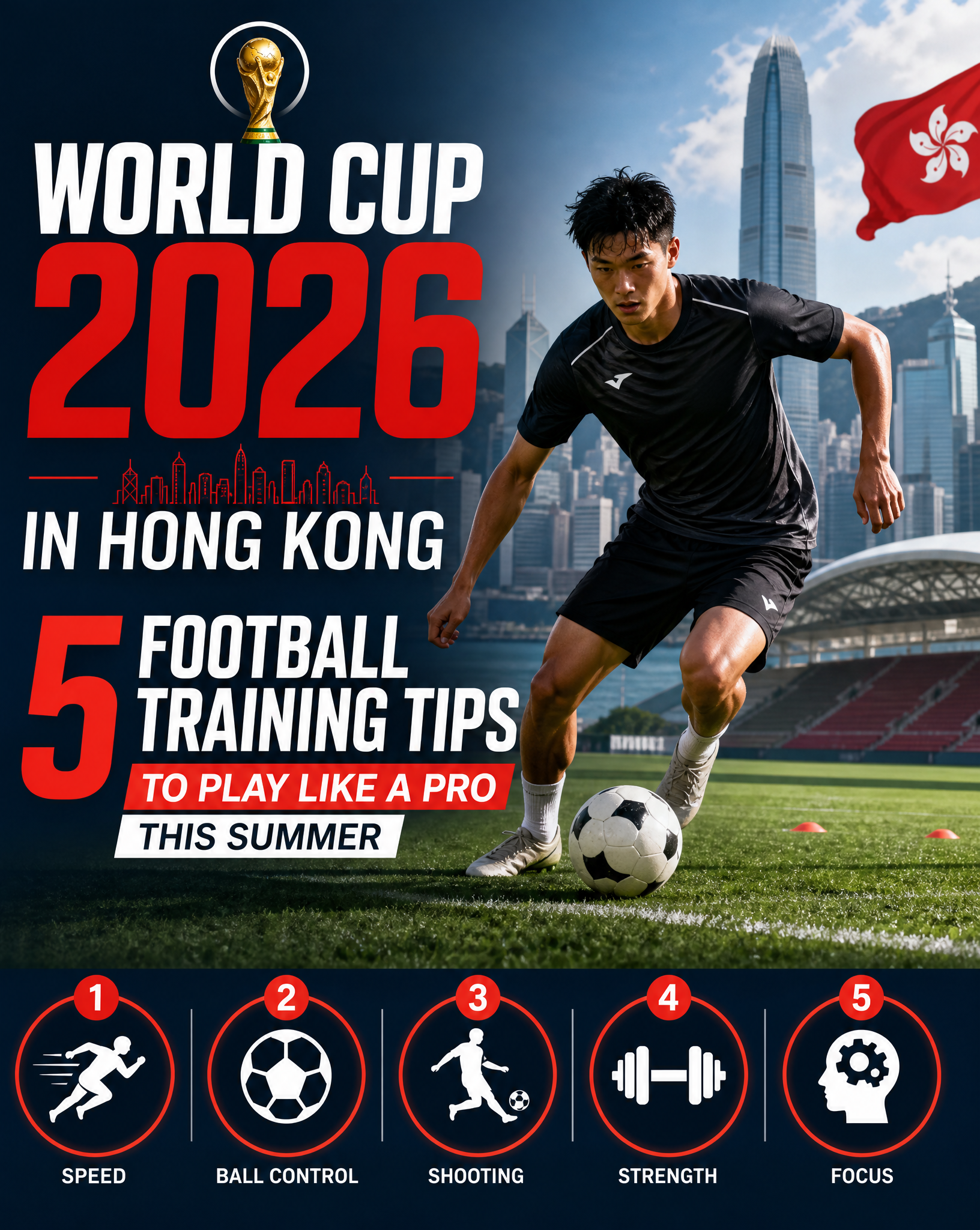 Image of World Cup 2026 in Hong Kong: 5 Football Training Tips to Play Like a Pro This Summer