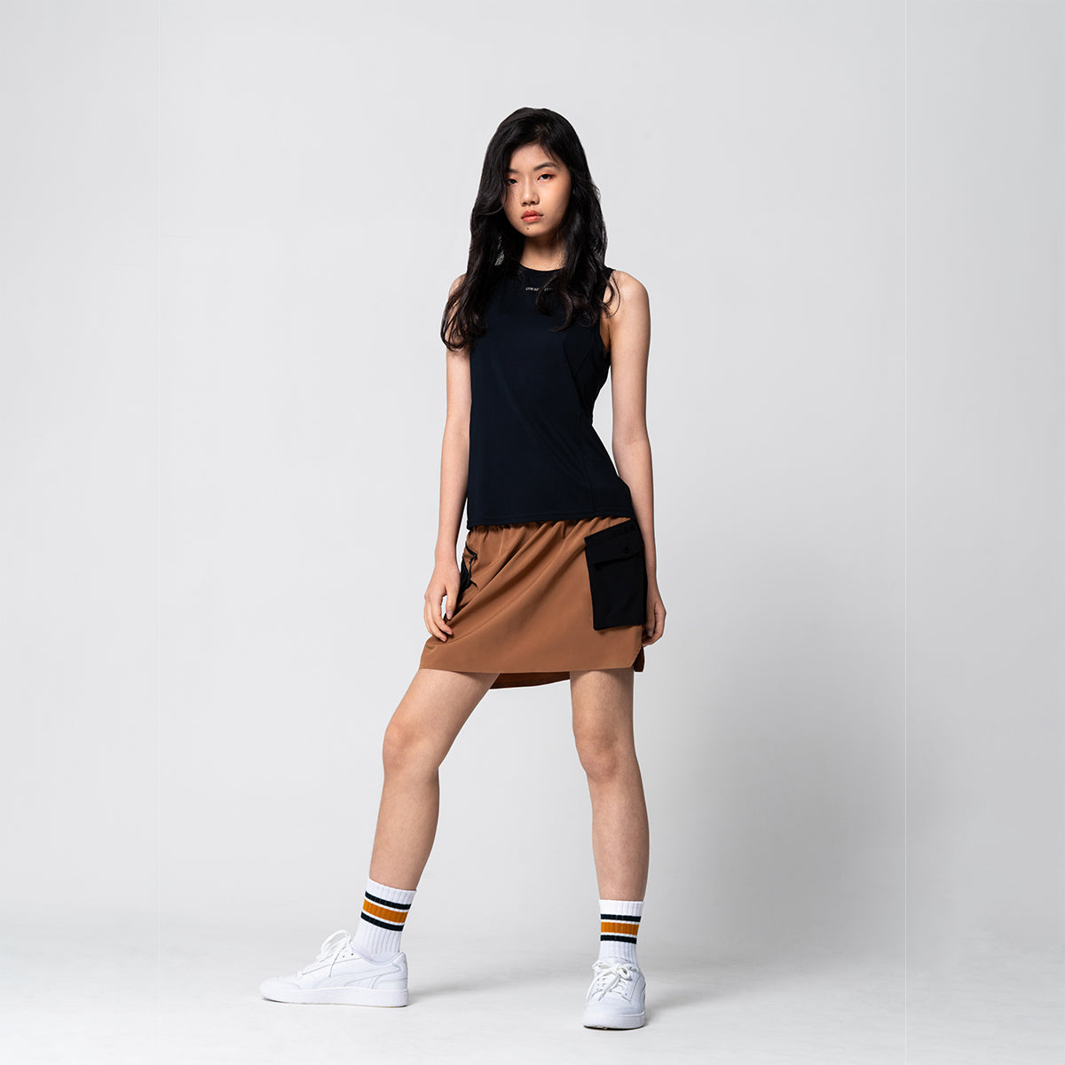 Image of 2in1 Color Block Activewear Cargo Skirt for Women