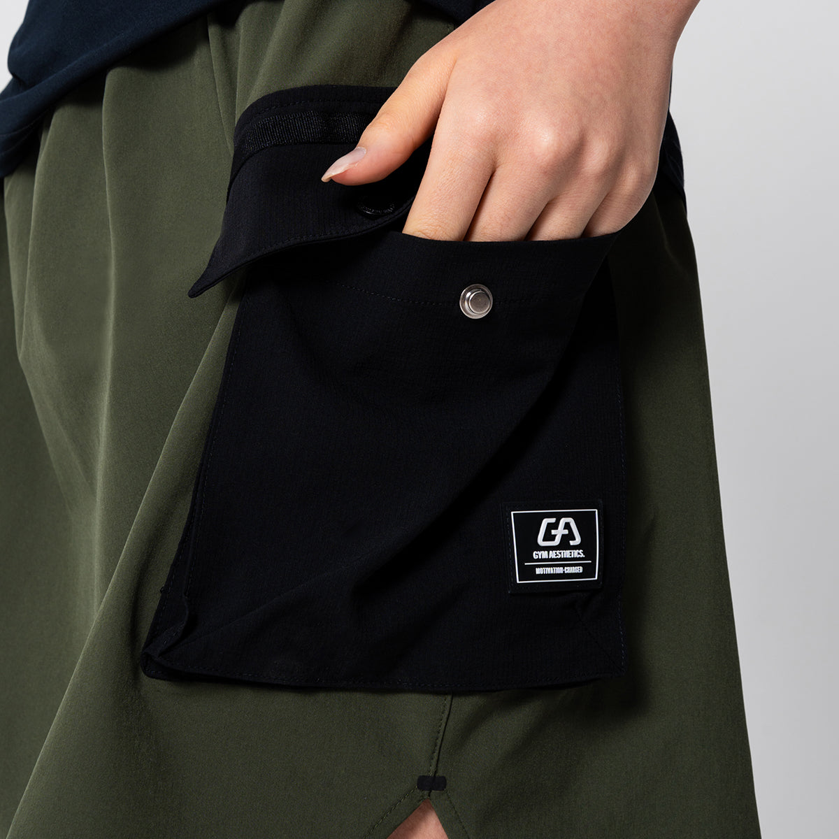 Image of 2in1 Color Block Activewear Cargo Skirt for Women