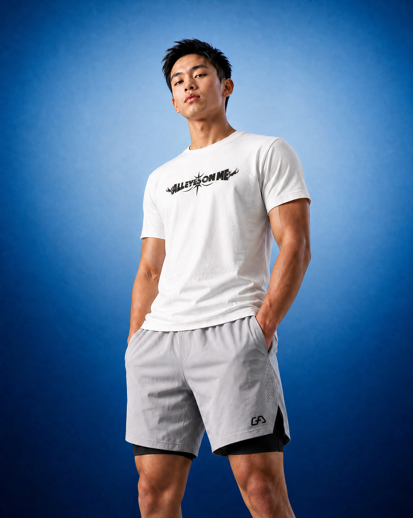 Image of All Eyes On Me 3x3 Basketball Commemorative T-Shirt for Unisex