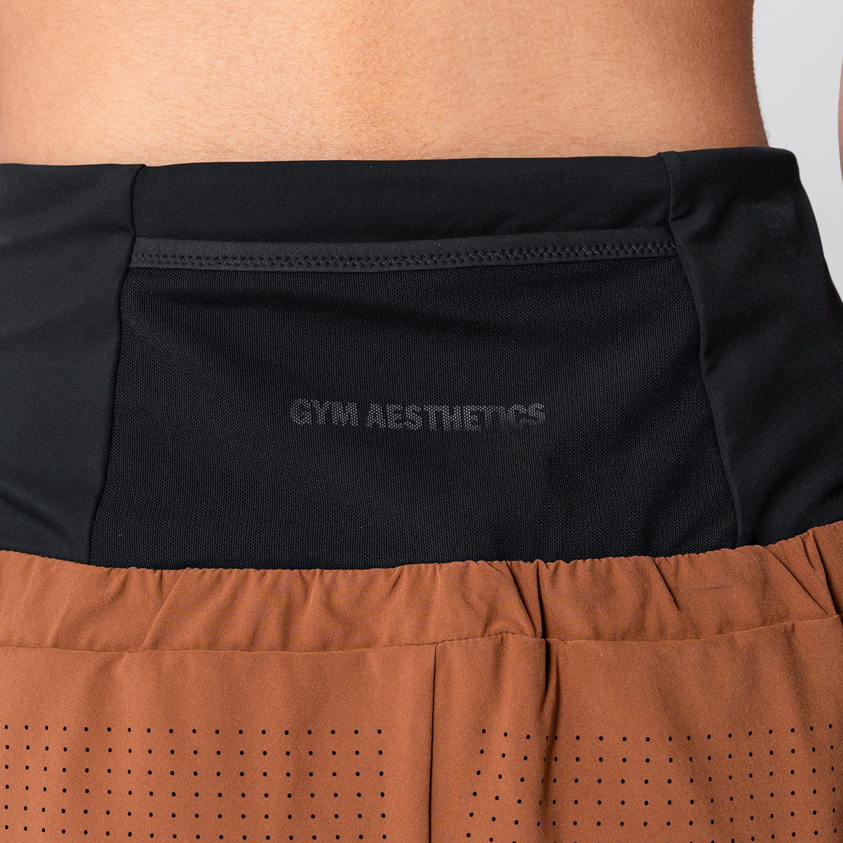 Image of Activewear 2in1 Color Block Running Shorts for Women