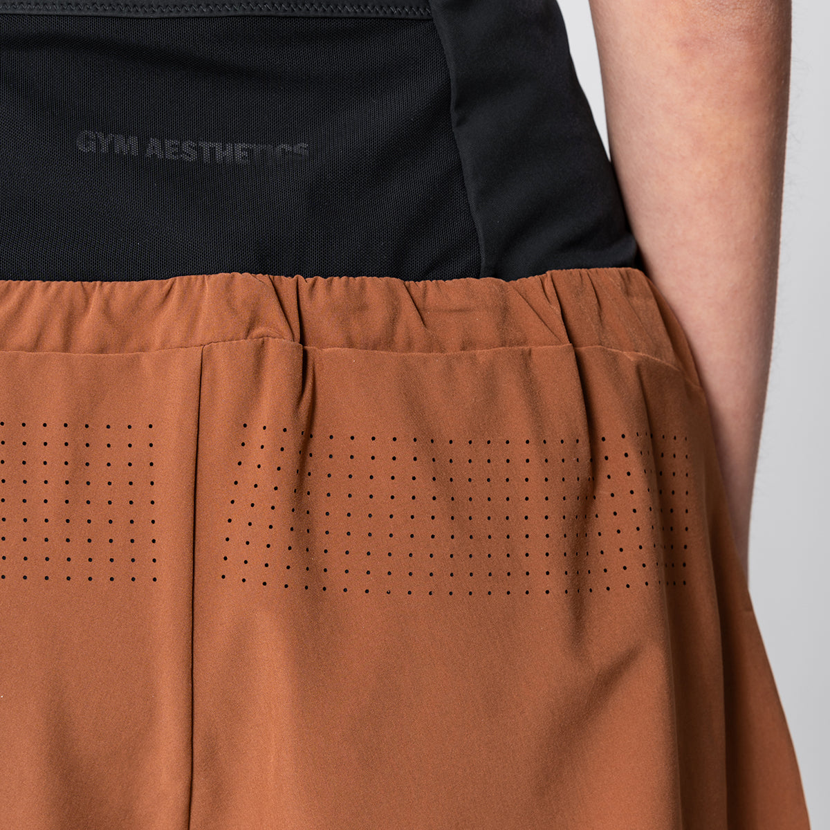 Image of Activewear 2in1 Color Block Running Shorts for Women