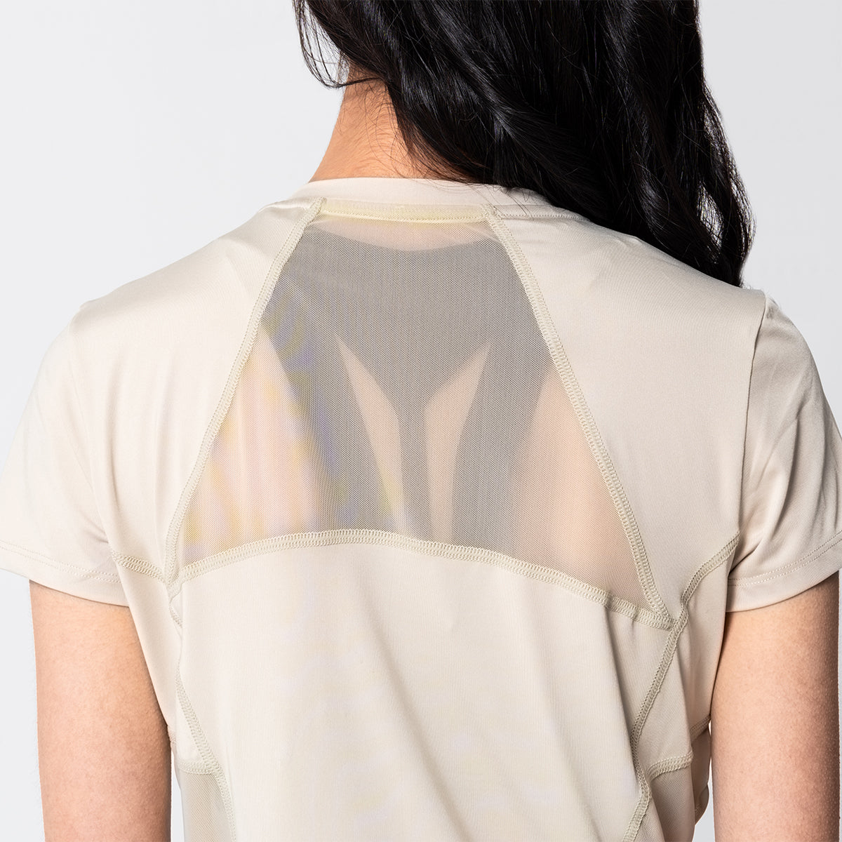 Image of Activewear Mesh Blocking Sport Shirt for Women