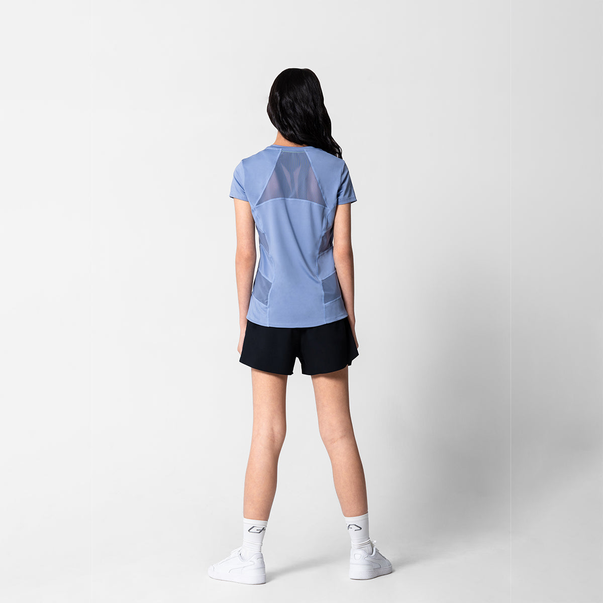 Image of Activewear Mesh Blocking Sport Shirt for Women