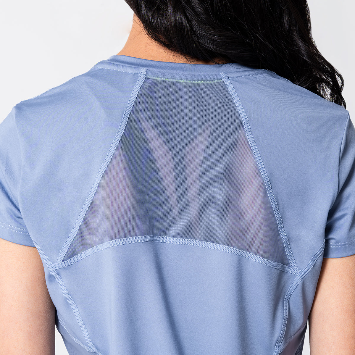 Image of Activewear Mesh Blocking Sport Shirt for Women