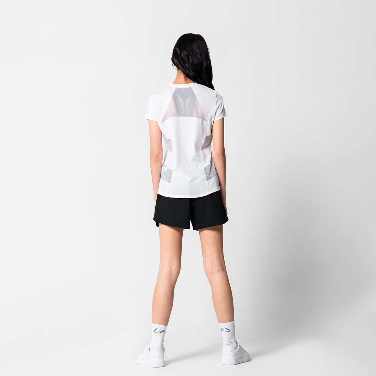 Image of Activewear Mesh Blocking Sport Shirt for Women