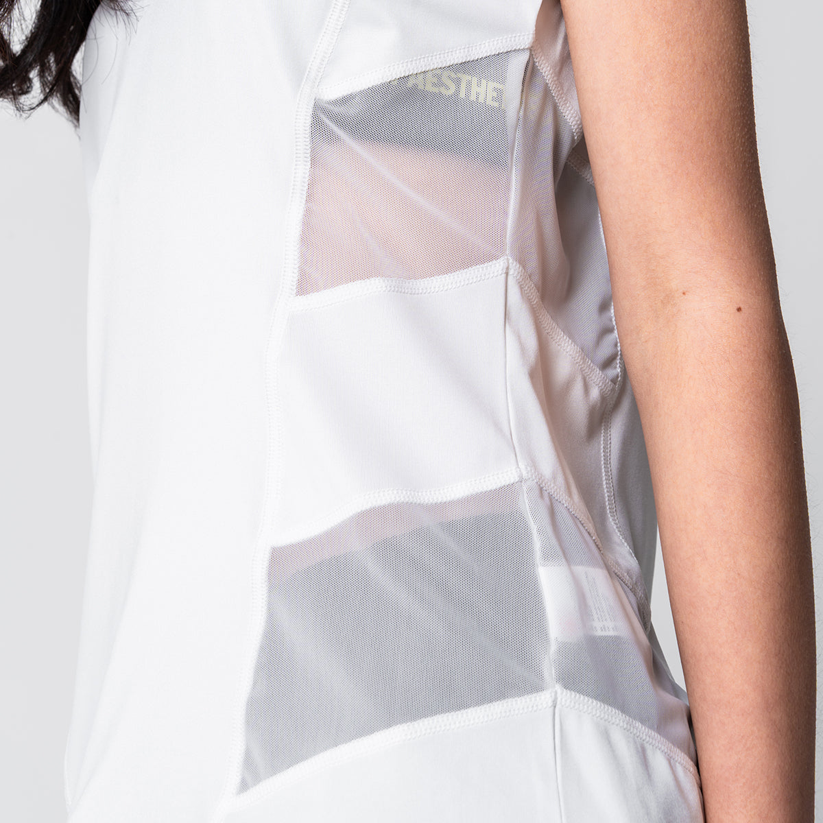 Image of Activewear Mesh Blocking Sport Shirt for Women