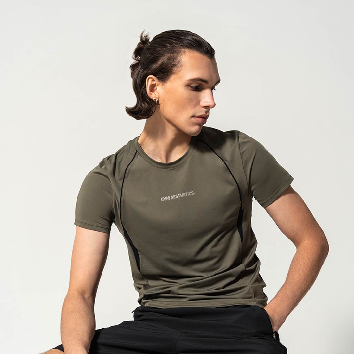 Image of GA Tech Activewear Performance Breathable Mesh Blocking T Shirt for Men