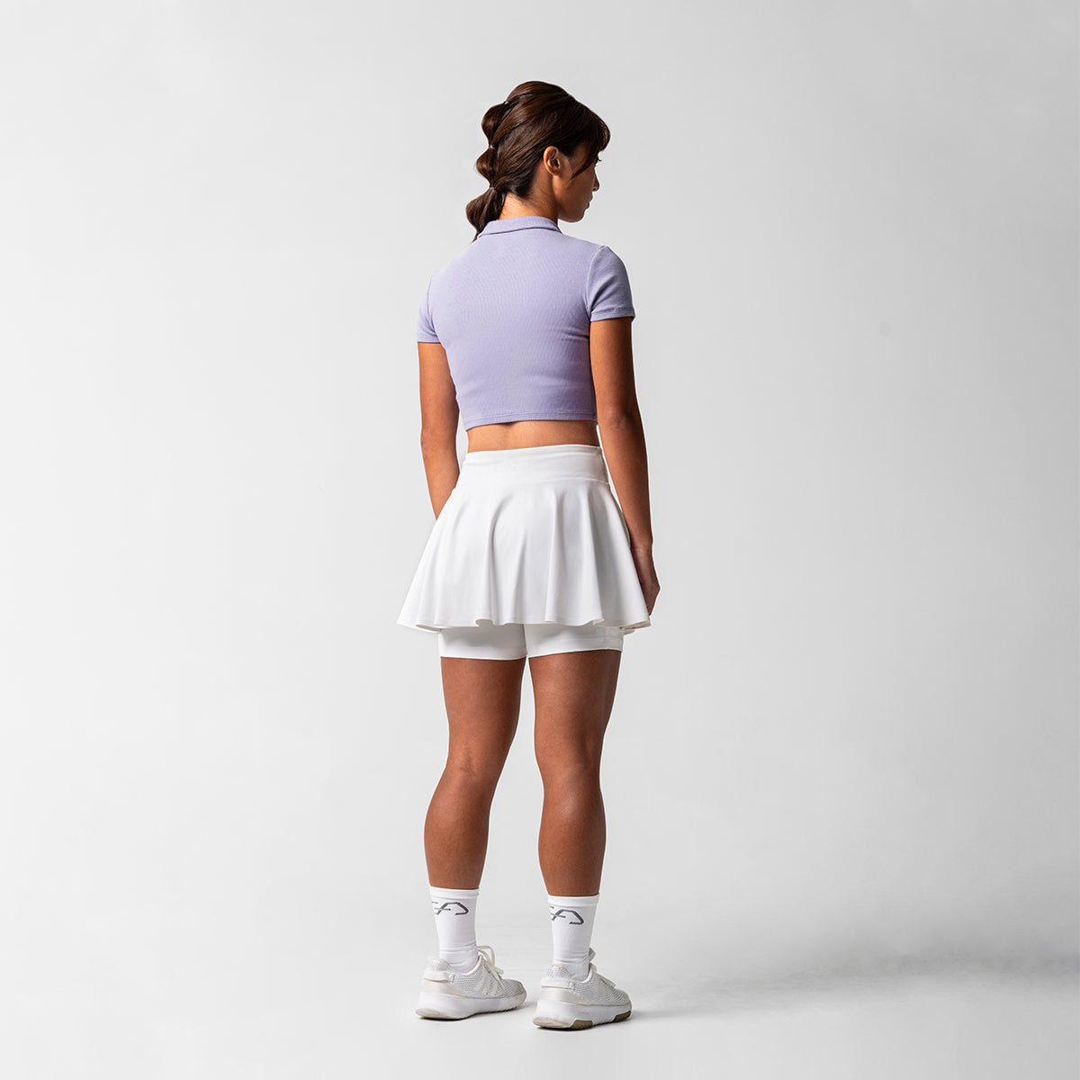 Image of Athleisure Cropped Polo for Women