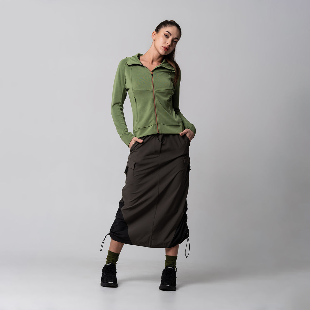 Image of Athleisure Fancy Logo Jacket for Women