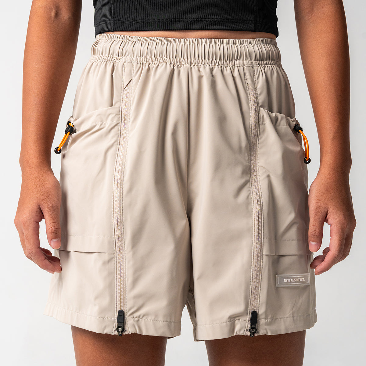 Image of Athleisure Open Zipped 5 Inch Shorts for Girl