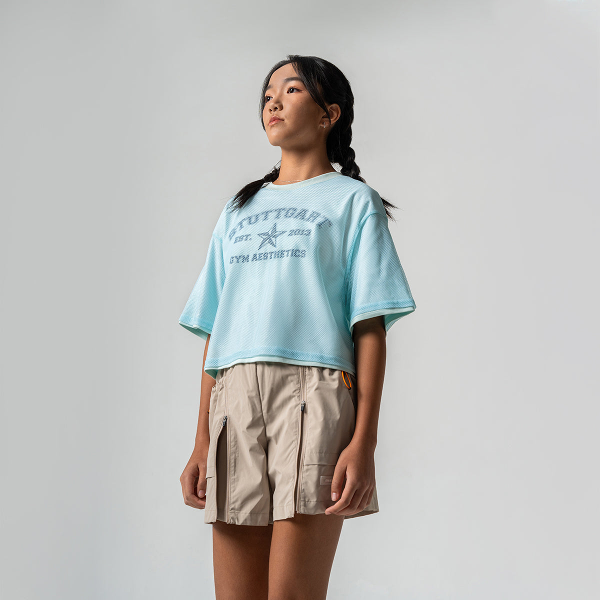 Image of Athleisure Open Zipped 5 Inch Shorts for Girl