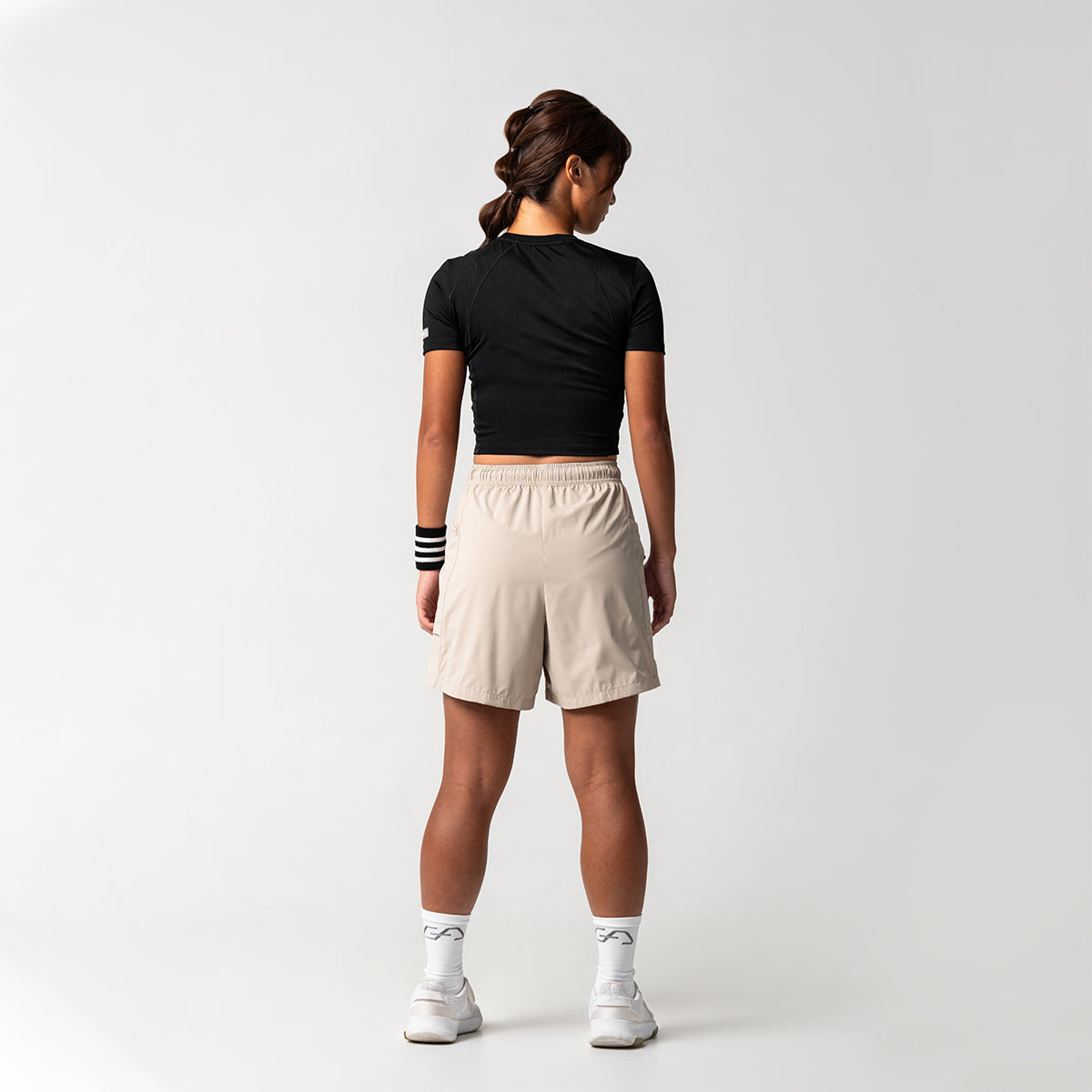 Image of Athleisure Open Zipped 5 Inch Shorts for Women