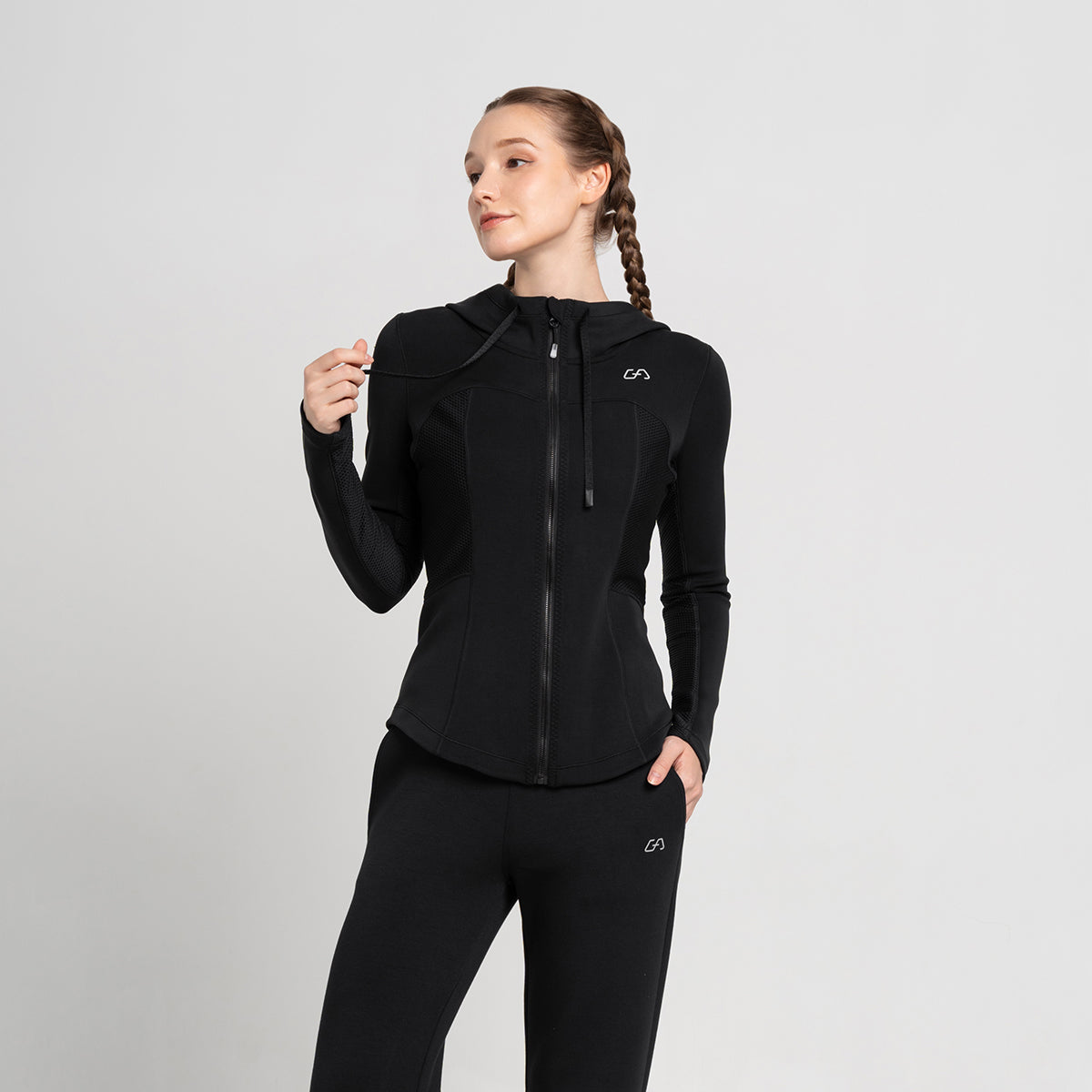 Image of Athleisure Open Zipped Design Jacket for Women