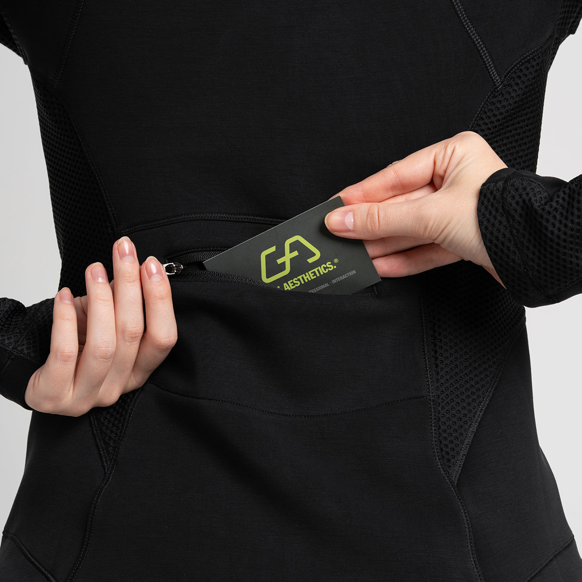 Image of Athleisure Open Zipped Design Jacket for Women