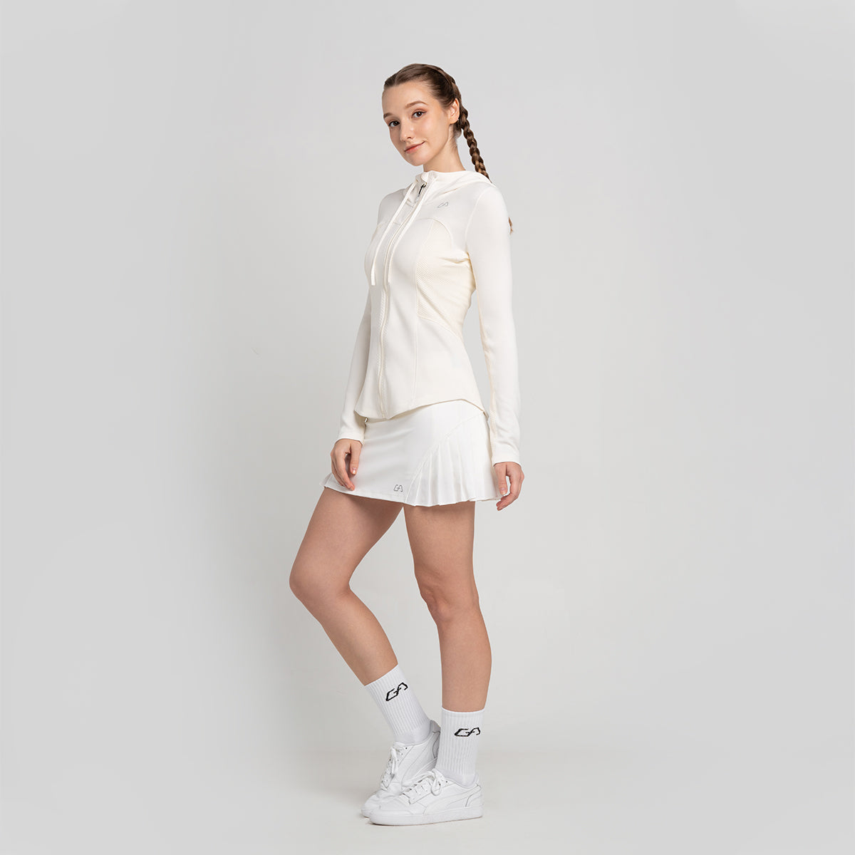 Image of Athleisure Open Zipped Design Jacket for Women