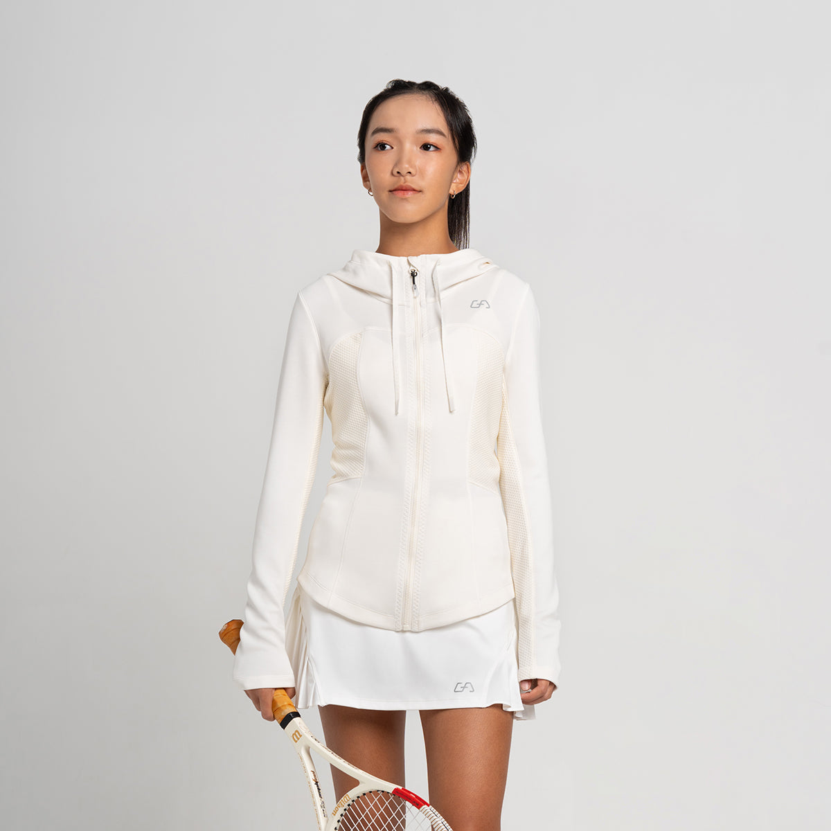 Image of Athleisure Open Zipped Design Jacket for Women