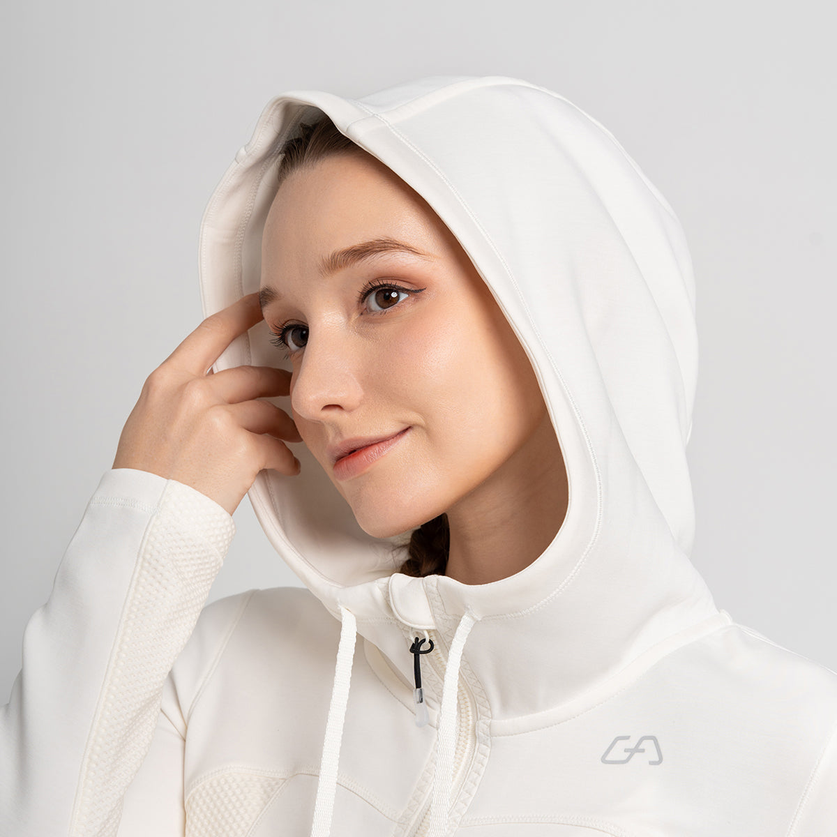 Image of Athleisure Open Zipped Design Jacket for Women