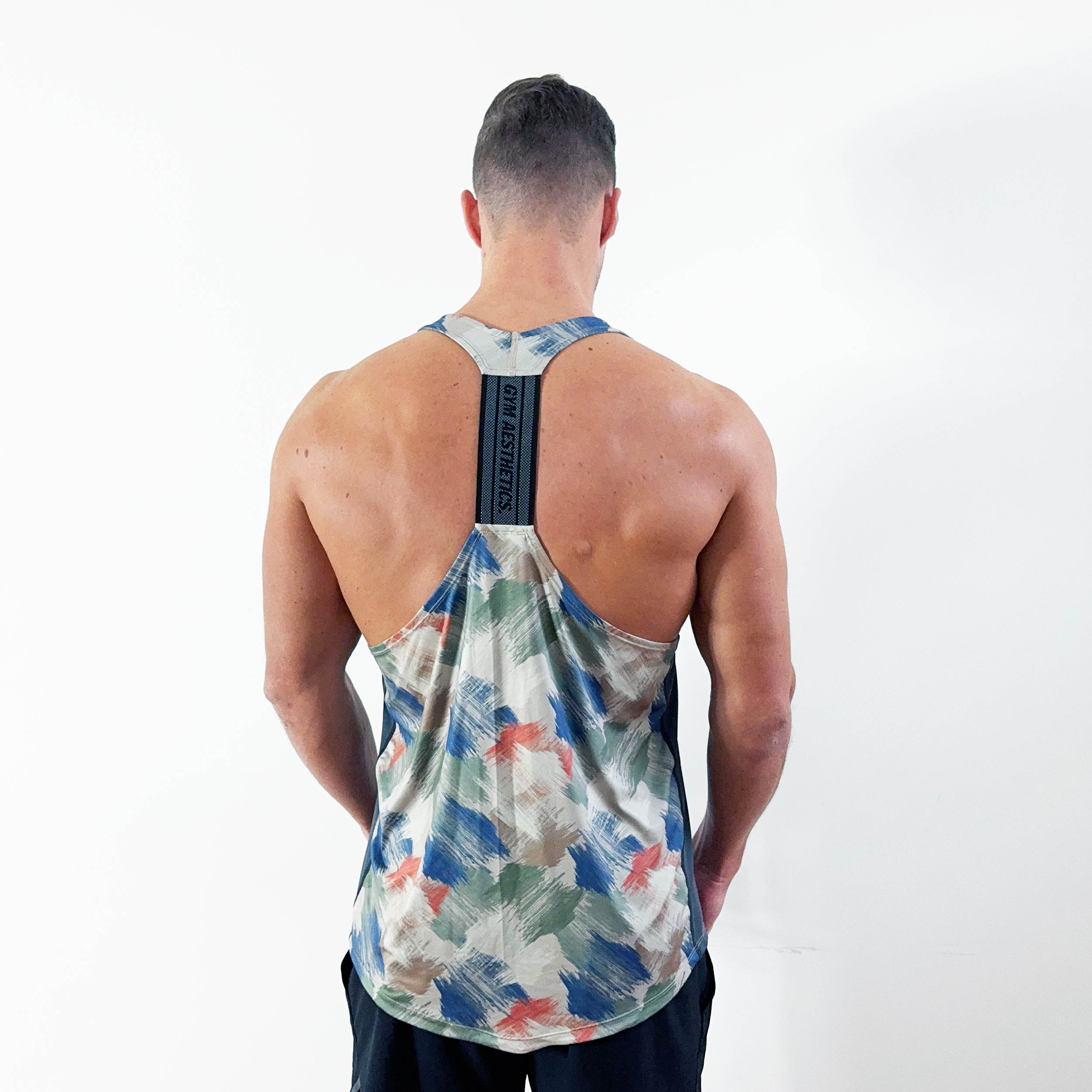 Image of GA Tech Body Builder Essential Pattern Stringer Y Back for Men