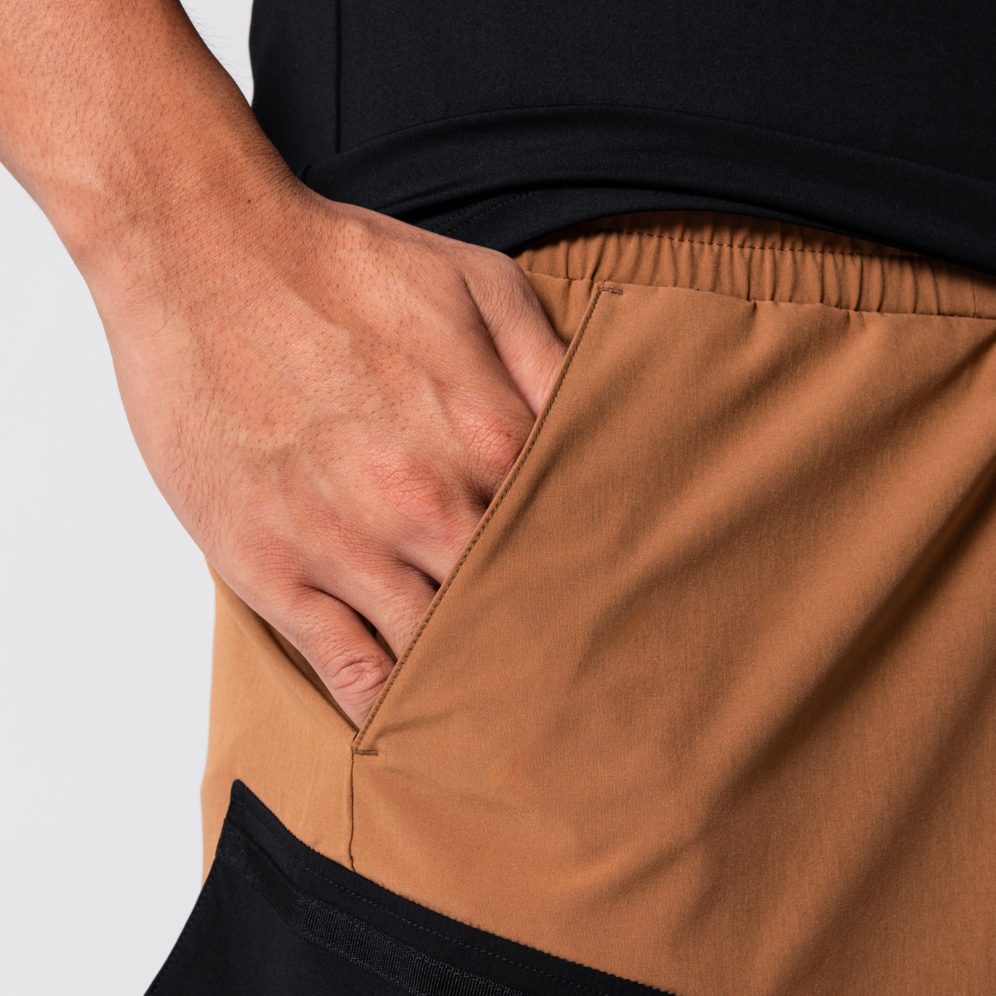 Image of Color Blocking Functional Cargo 9 Inch Running Shorts for Men