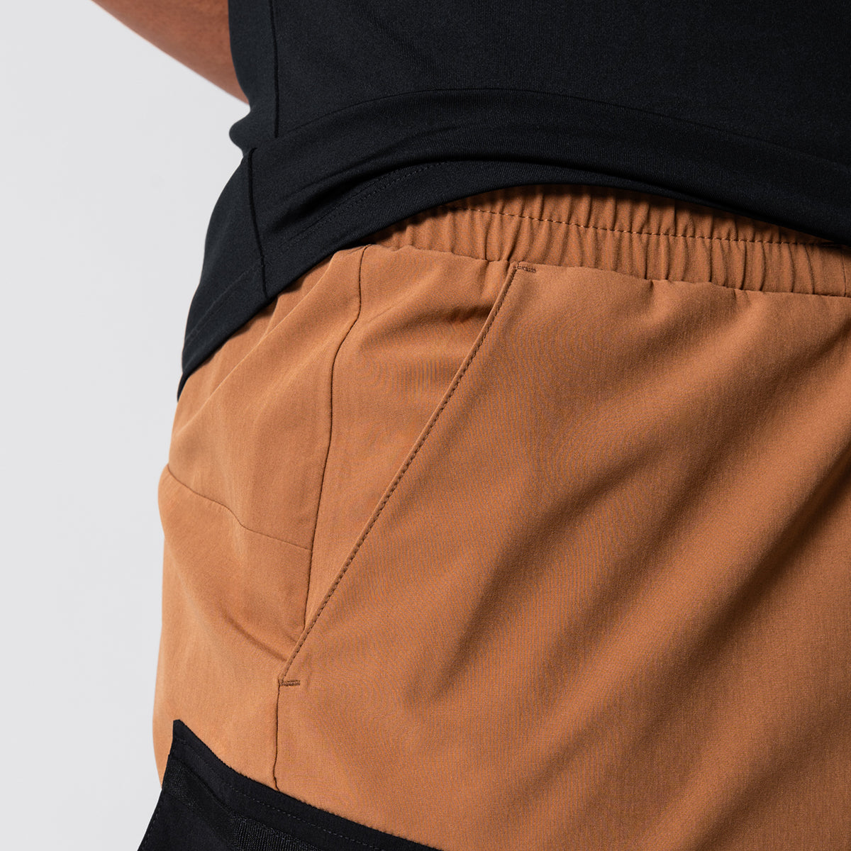 Image of Color Blocking Functional Cargo 9 Inch Running Shorts for Men
