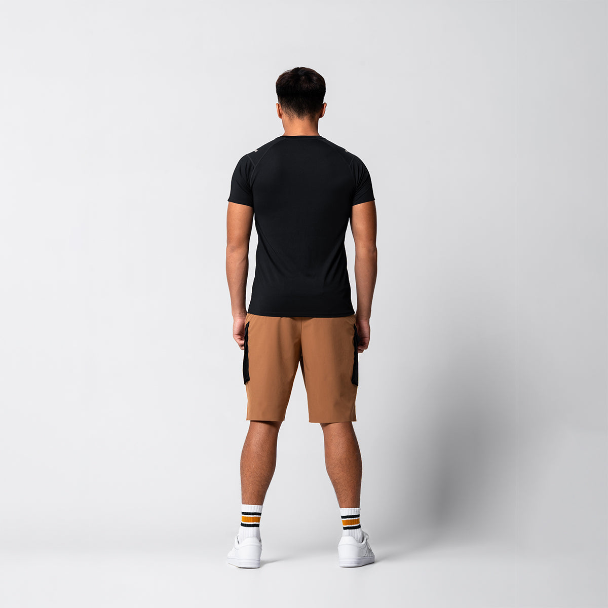 Image of Color Blocking Functional Cargo 9 Inch Running Shorts for Men