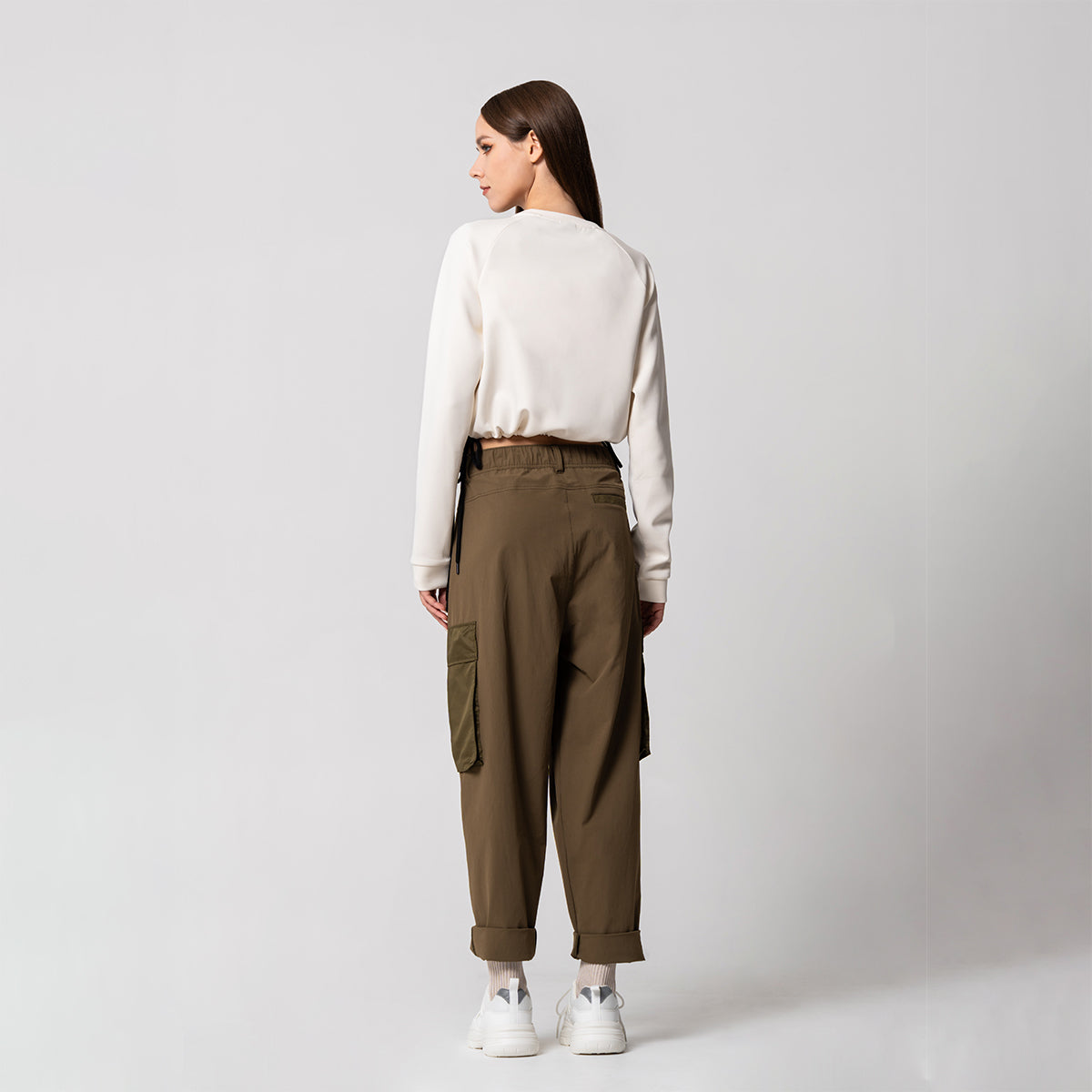 Image of Cropped Everyday Wears Sweatshirt for Women