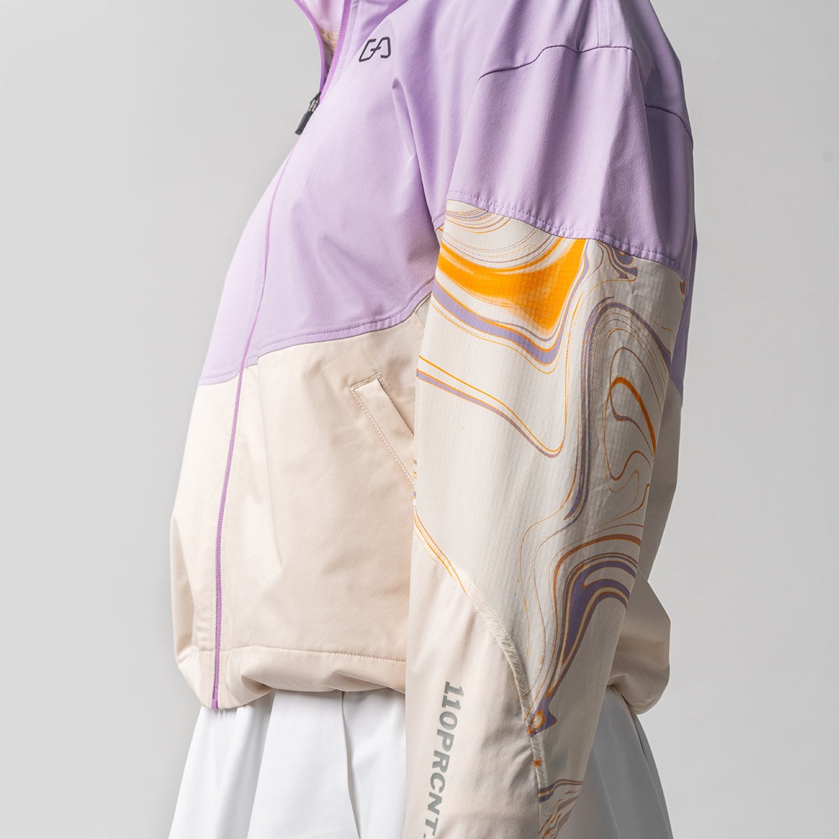 Image of Digital Print Pattern Athleisure Water Resistant Jacket for Women