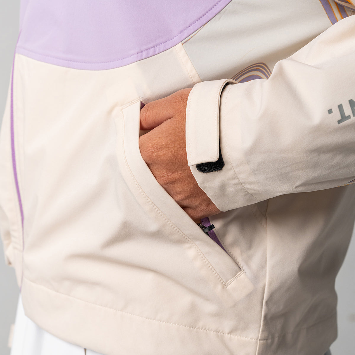 Image of Digital Print Pattern Athleisure Water Resistant Jacket for Women