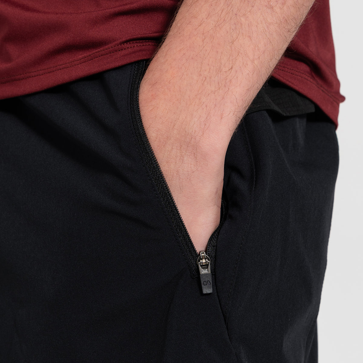 Image of Fabric Blocking Activewear Performance 9 Inch Shorts for Men