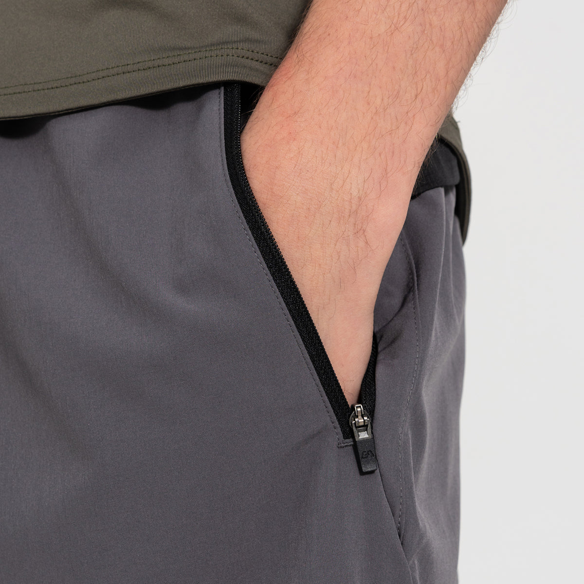 Image of Fabric Blocking Activewear Performance 9 Inch Shorts for Men