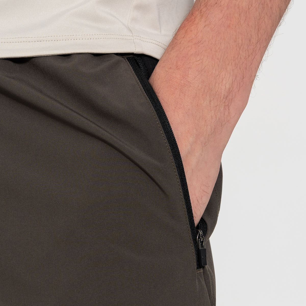 Image of Fabric Blocking Activewear Performance 9 Inch Shorts for Men