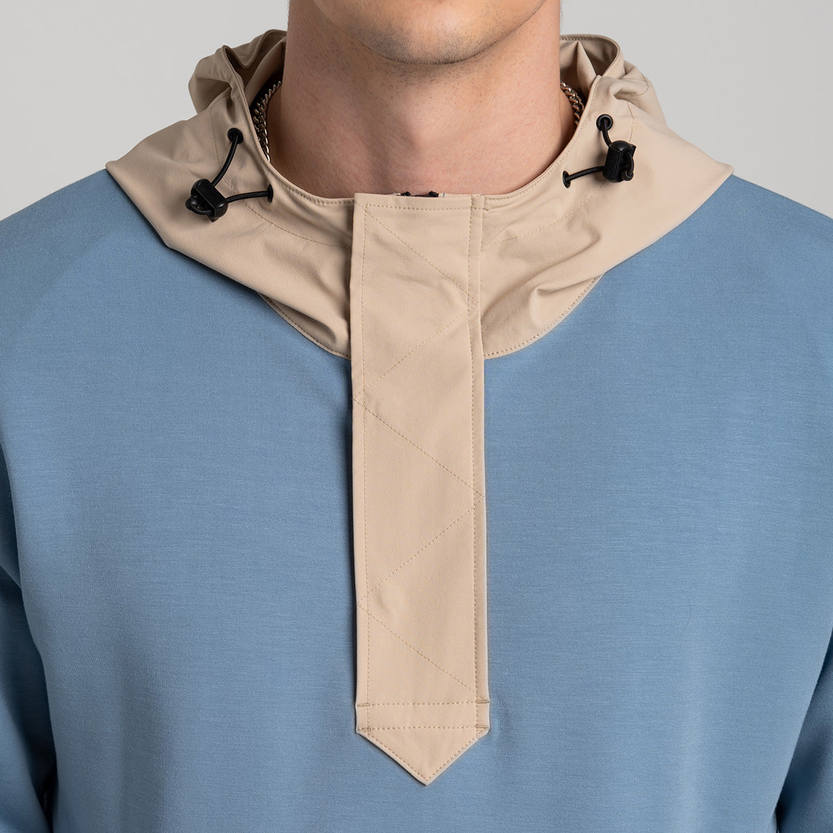 Image of Fabric blocking Athleisure Trendy Hoodies for Men