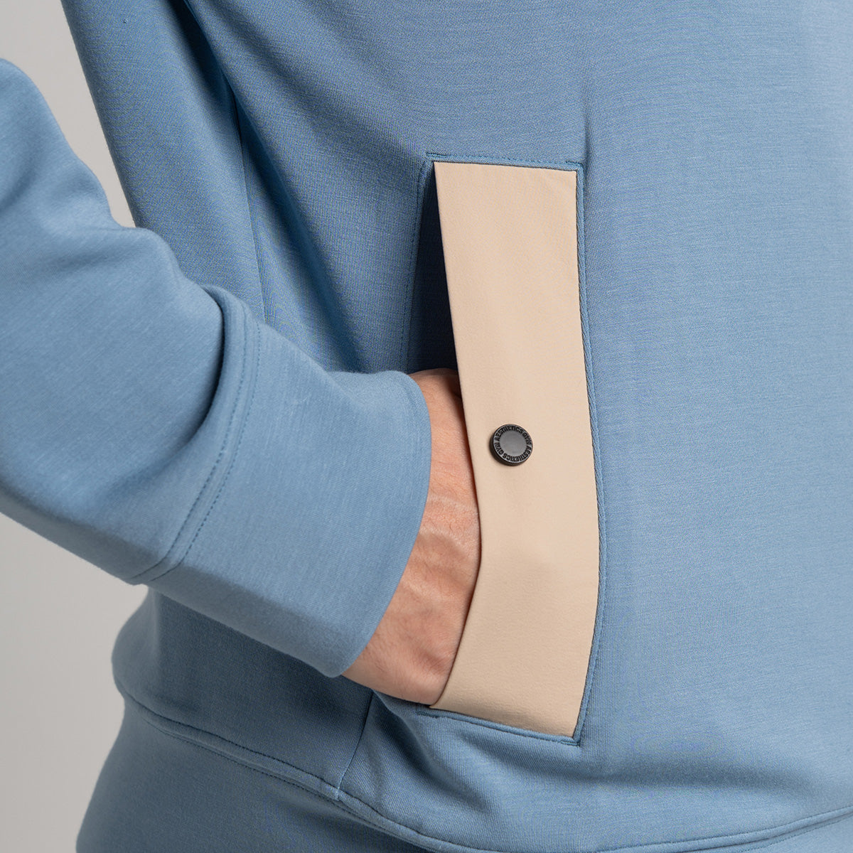 Image of Fabric blocking Athleisure Trendy Hoodies for Men