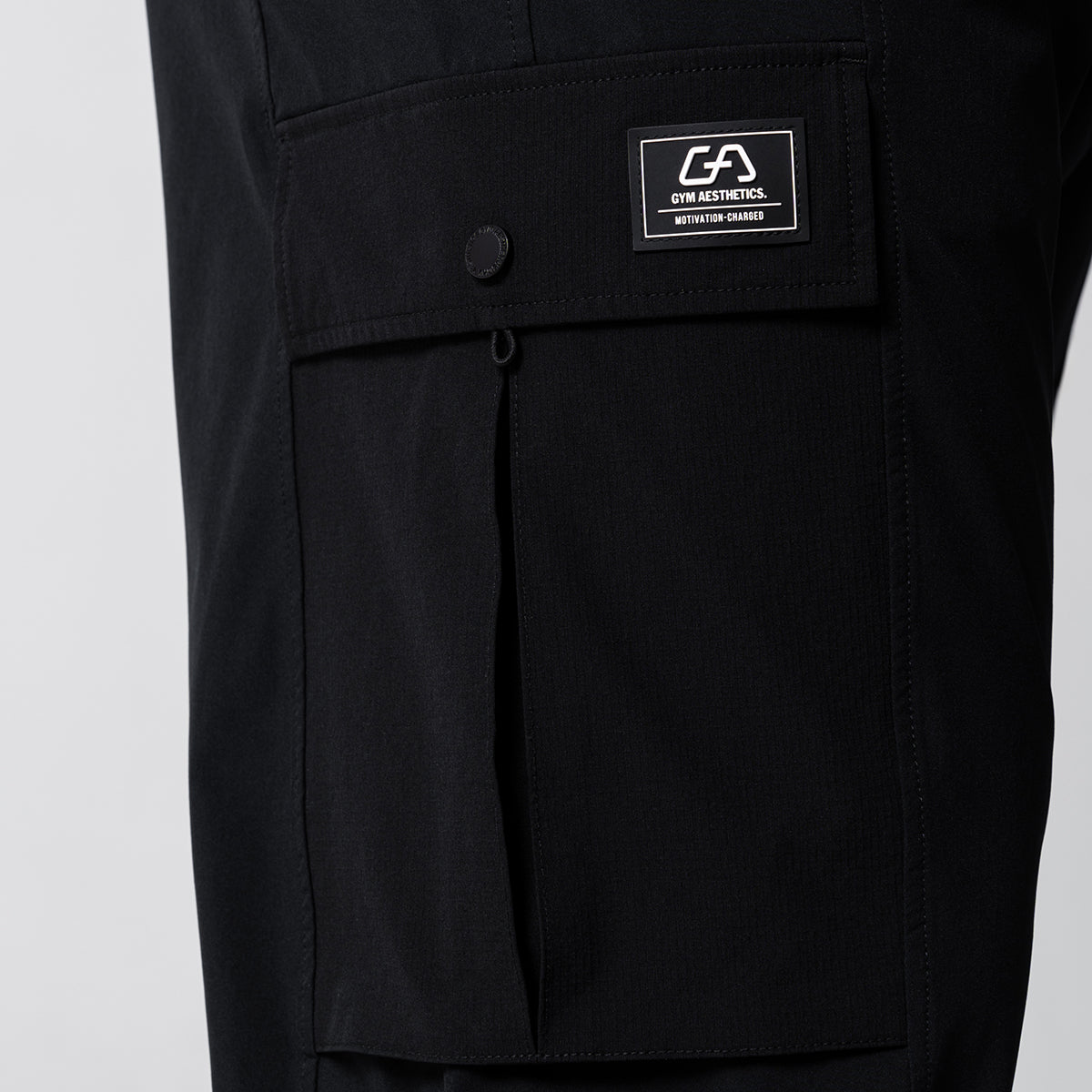 Image of Fabric Blocking Functional Cargo Straight Pants for Men