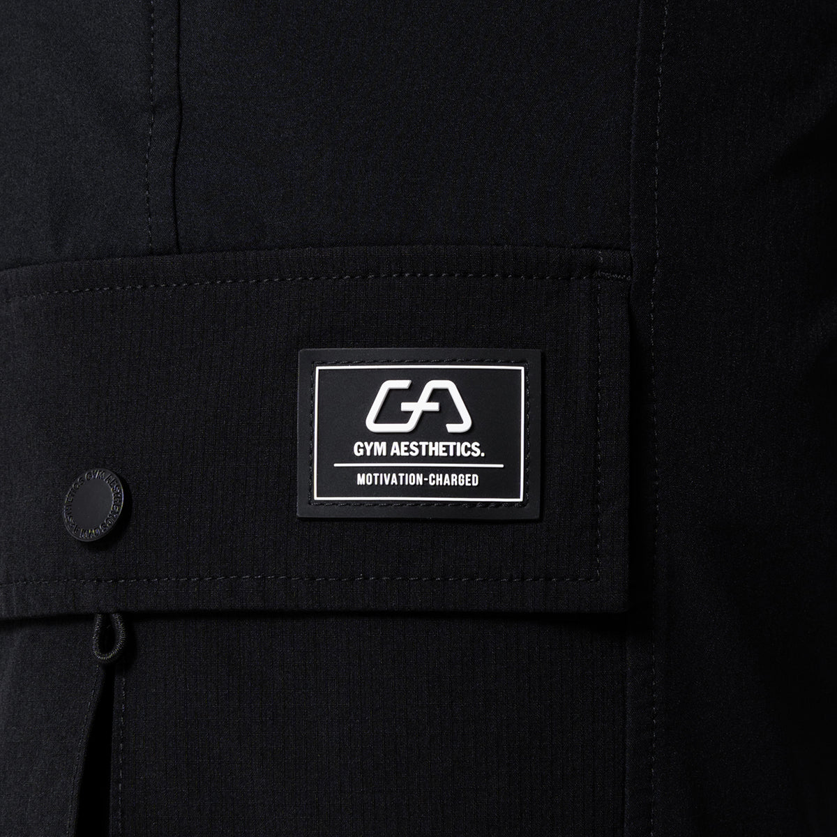 Image of Fabric Blocking Functional Cargo Straight Pants for Men