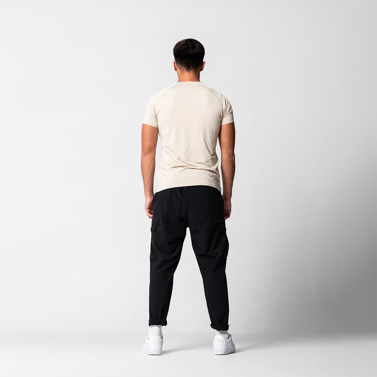 Image of Fabric Blocking Functional Cargo Straight Pants for Men