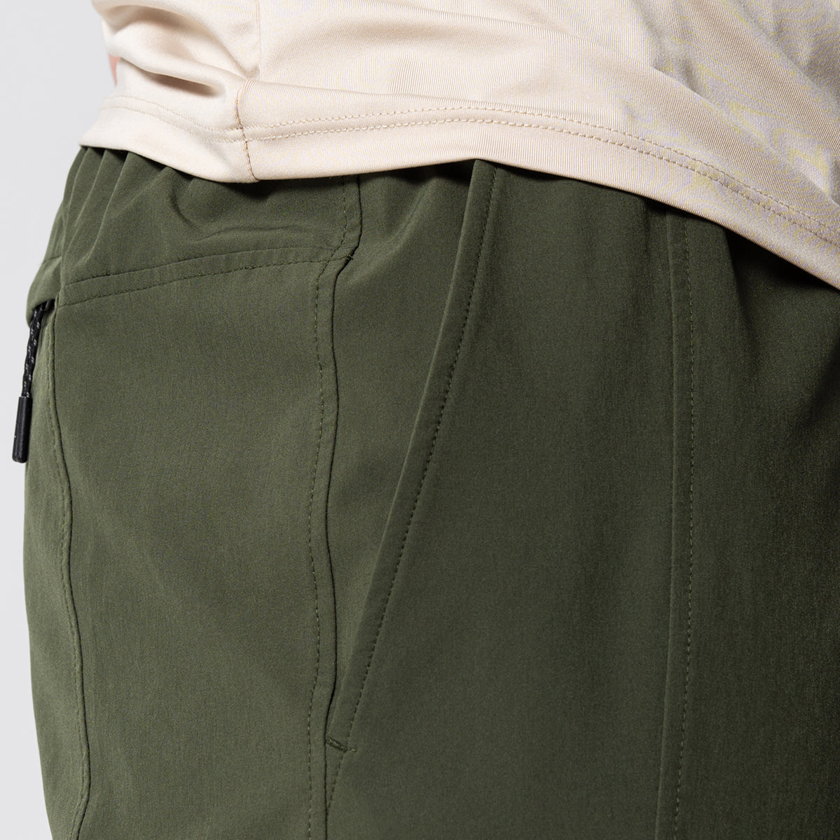 Image of Fabric Blocking Functional Cargo Straight Pants for Men