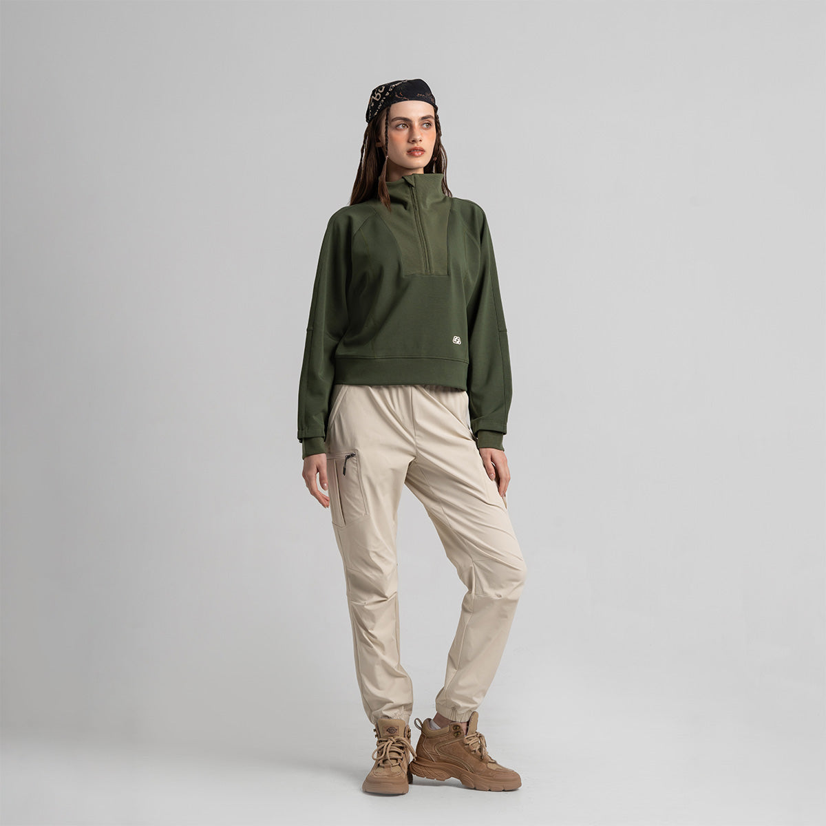 Image of Functional Trendy Cargo Pants for Women