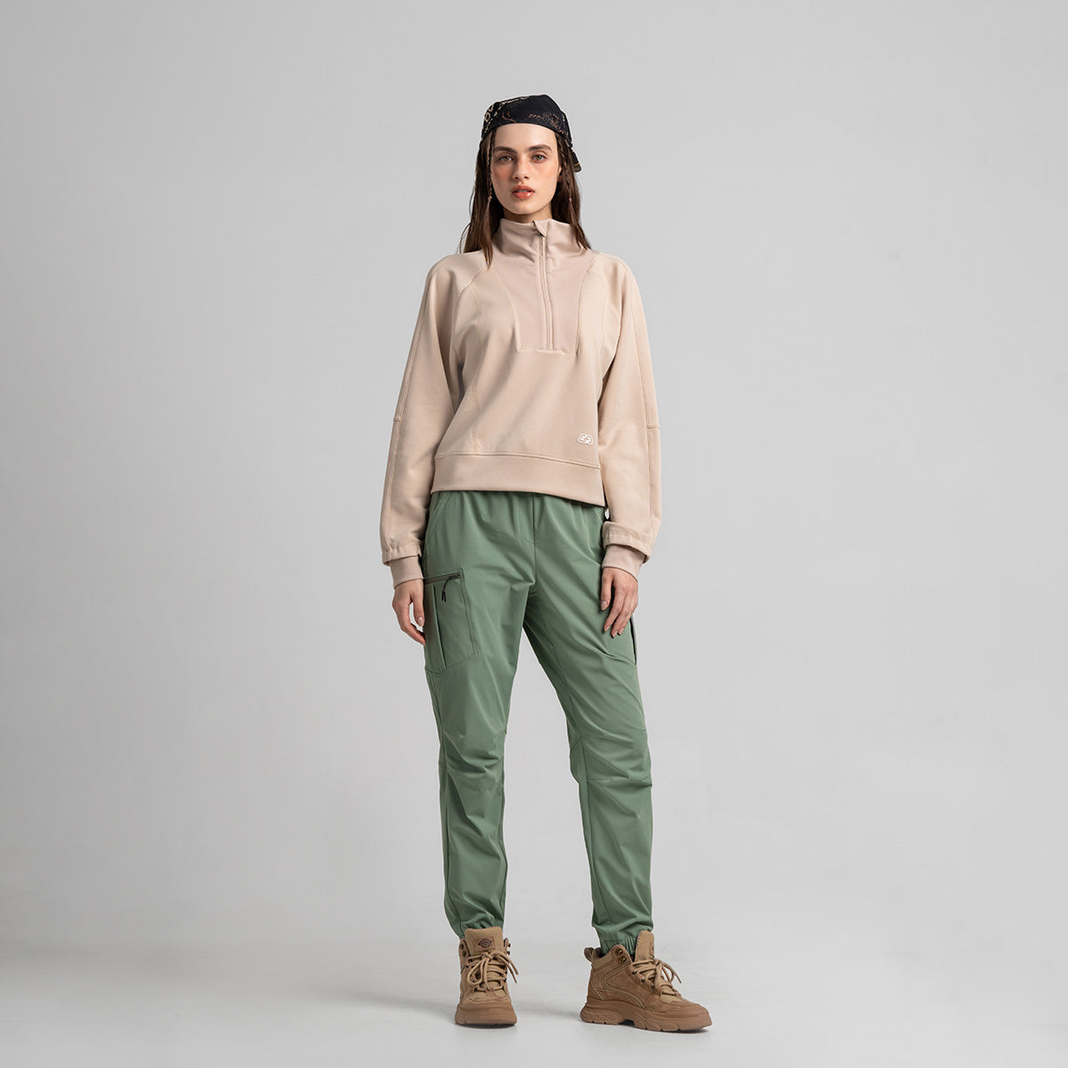 Image of Functional Trendy Cargo Pants for Women