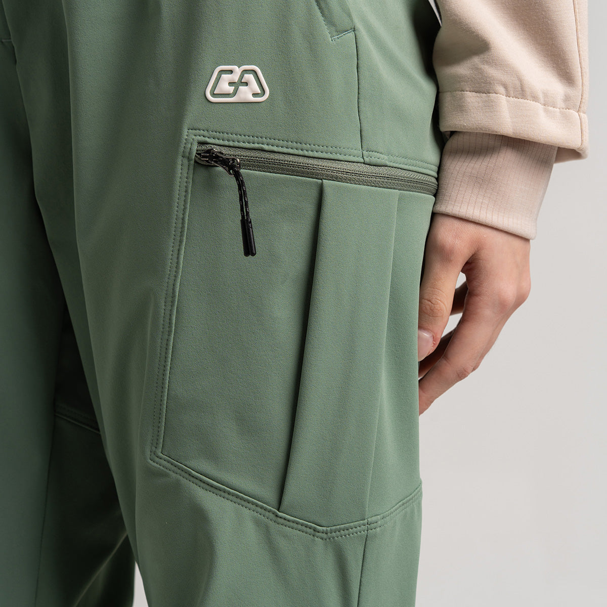 Image of Functional Trendy Cargo Pants for Women