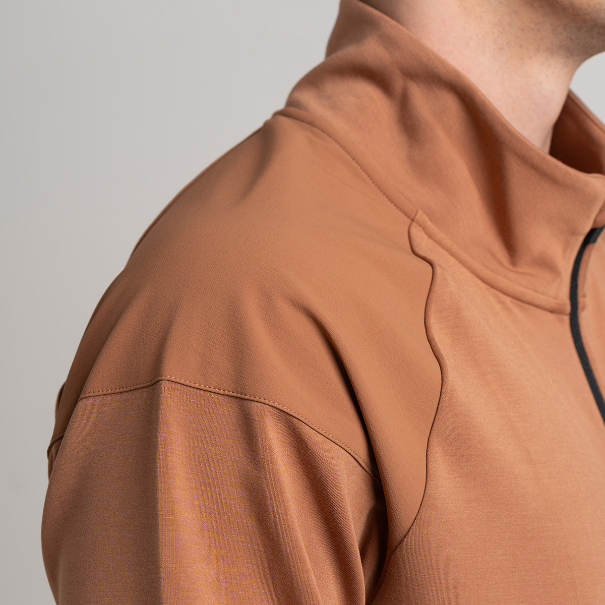 Image of Half Zip Athleisure Trendy Sweatshirt for Men