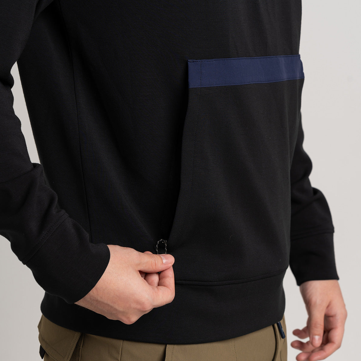 Image of Half Zip Athleisure Trendy Sweatshirt for Men