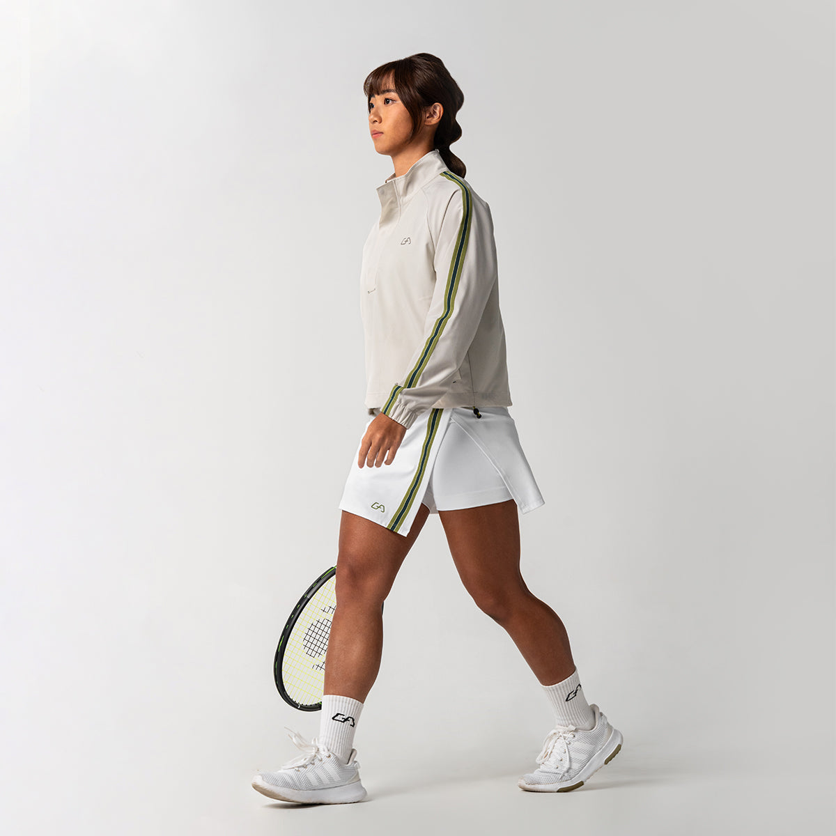 Image of Half Zip Functional Tennis Anorak for Women