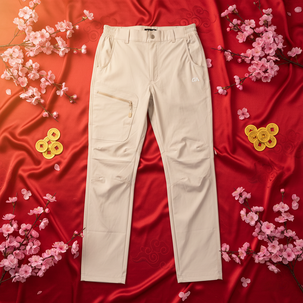 Image of Lunar New Year Cargo Pants - Cherry Blossom