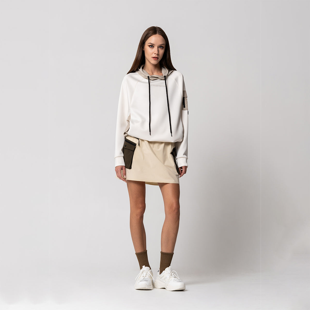 Image of Mix Media Everyday Wears Hoodies for Women